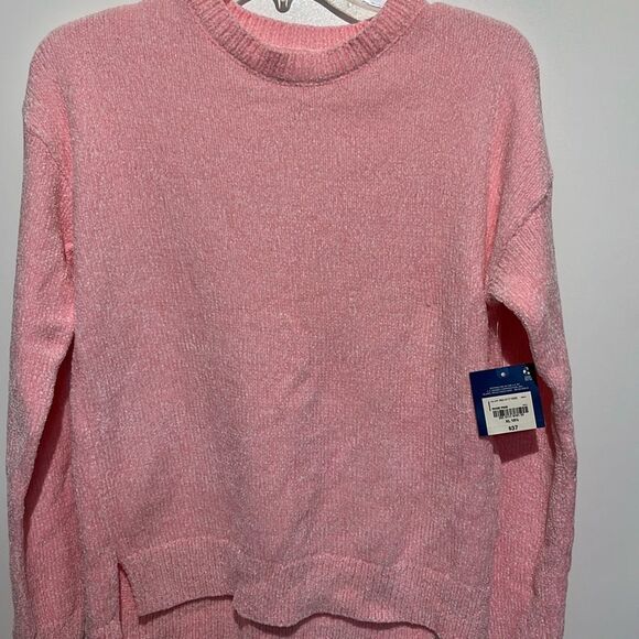Arizona Jean Co. Women's Rose Pink Crew Neck Knit Pullover Sweater Size XL NWT - Picture 5 of 9